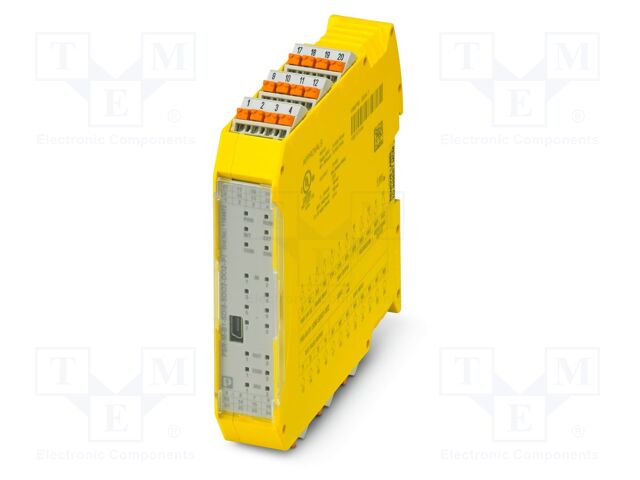 Module: safety relay; 24VDC; IN: 8; for DIN rail mounting; IP20