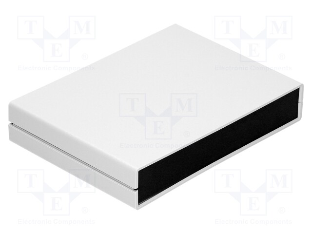 Enclosure: with panel; X: 225mm; Y: 165mm; Z: 40mm; ABS; light grey