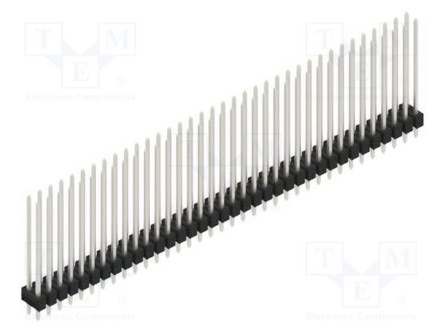 Connector: pin strips; pin header; male; PIN: 72; 2.54mm; THT; 2x36