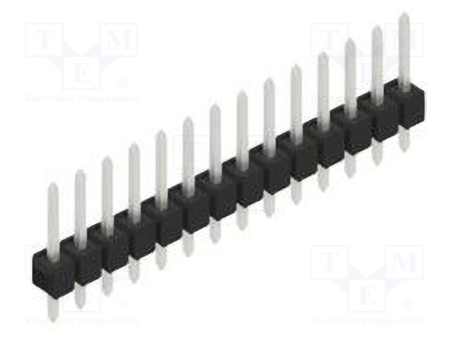 Connector: pin strips; pin header; male; PIN: 14; 2.54mm; THT; 1x14