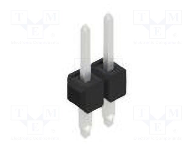 Connector: pin strips; pin header; male; PIN: 2; 2.54mm; THT; 1x2