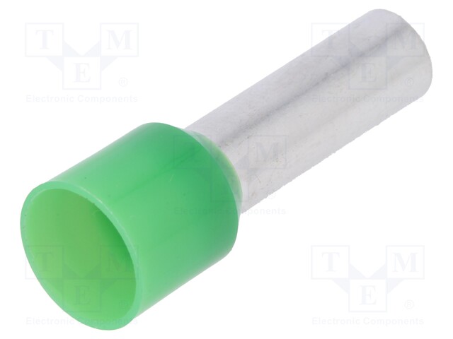 Bootlace ferrule; insulated; copper; Insulation: polyamide; 16mm2
