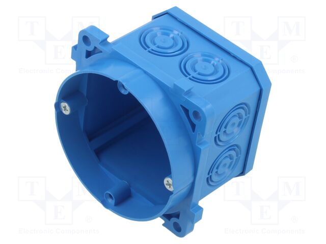 Enclosure: junction box; X: 60mm; Y: 58.5mm; Z: 60mm; Kit: screws