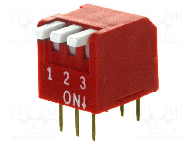 Switch: DIP-SWITCH; OFF-ON; 0.1A/50VDC; Pos: 2; -40÷85°C; THT