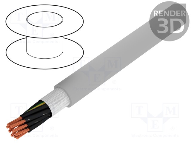 Wire: control cable; ÖLFLEX® FD CLASSIC 810; 12G1,5mm2; PVC; grey