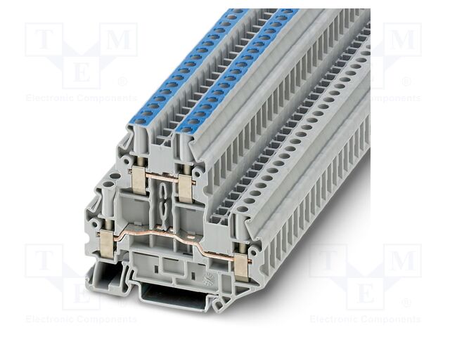 Splice terminal: rail; UT; PA; terminals: 4; W: 6.2mm; H: 69.9mm