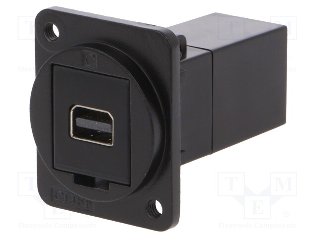 Coupler; both sides,Mini DisplayPort socket; FT; 19x24mm