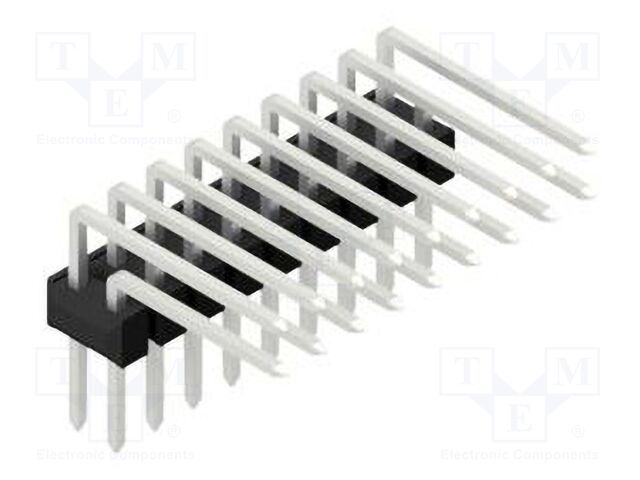 Connector: pin strips; pin header; male; PIN: 18; 2.54mm; THT; 2x9