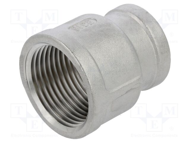 Reductive,female-female; max.10.5bar; 1.4408 stainless steel