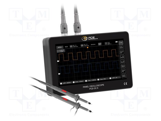 Handheld oscilloscope; 100MHz; touch screen,LCD TFT 7"; Ch: 2