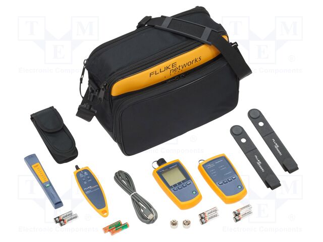 Measuring kit: fiber optic network test kit; Software: LinkWare