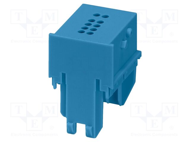 Cover; blue; UL94V-0; ME-IO 18,8; PA; X: 18.9mm; Y: 21.9mm; Z: 26mm