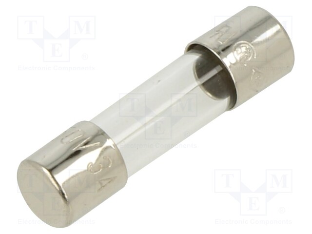 Fuse: fuse; 3A; 250VAC; glass; 20x5.2mm; bulk