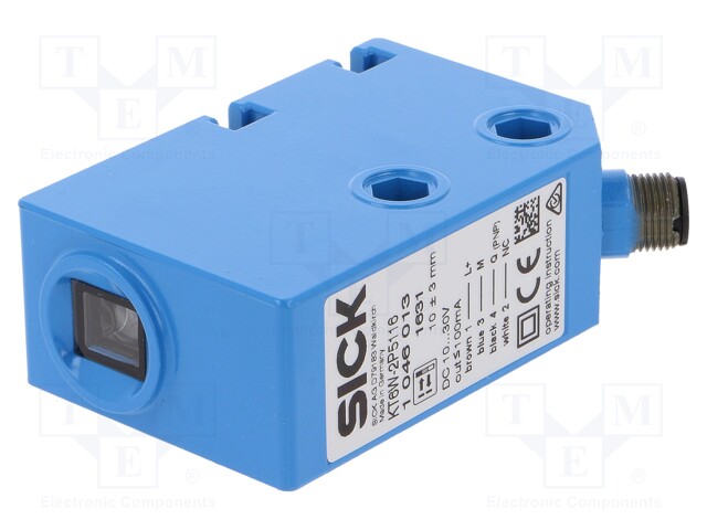 Sensor: contrast; Range: 10mm; PNP; diffuse-reflective; 100mA