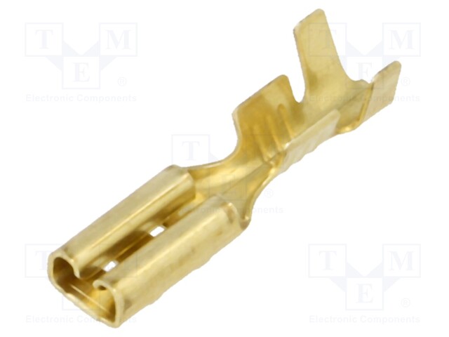 Terminal: flat; 2.8mm; 0.5mm; female; 0.5÷1.25mm2; crimped; brass