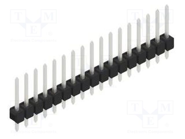 Connector: pin strips; pin header; male; PIN: 17; 2.54mm; THT; 1x17