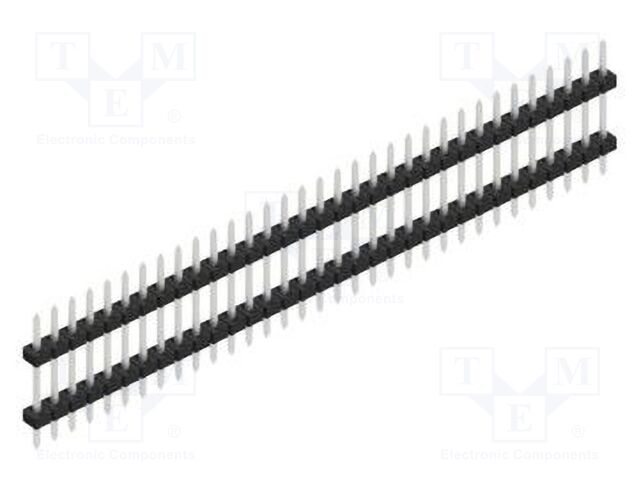 Connector: pin strips; pin header; male; PIN: 33; 2mm; THT; 1x33