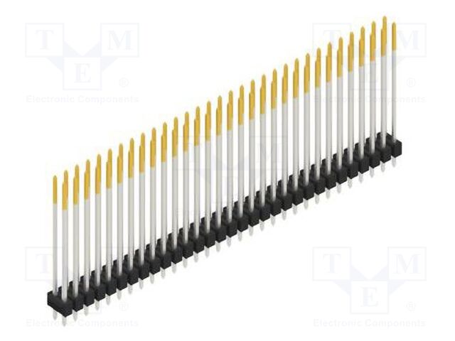 Connector: pin strips; pin header; male; PIN: 62; 2.54mm; THT; 2x31