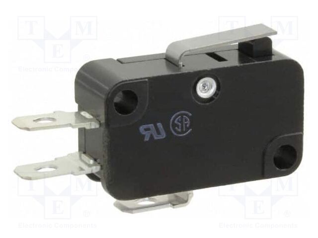 Microswitch SNAP ACTION; with short lever; SPDT; 10A/250VAC
