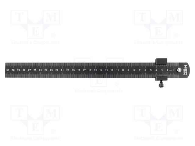 Ruler; L: 0.3m