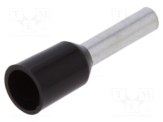 Bootlace ferrule; insulated; copper; Insulation: polyamide; 8mm