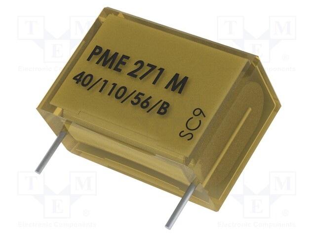 Capacitor: paper; X2; 33nF; 275VAC; Pitch: 15.2mm; ±20%; THT; 630VDC