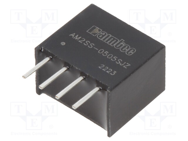 Converter: DC/DC; 2W; Uin: 4.5÷5.5V; Uout: 5VDC; Iout: 400mA; SIP4