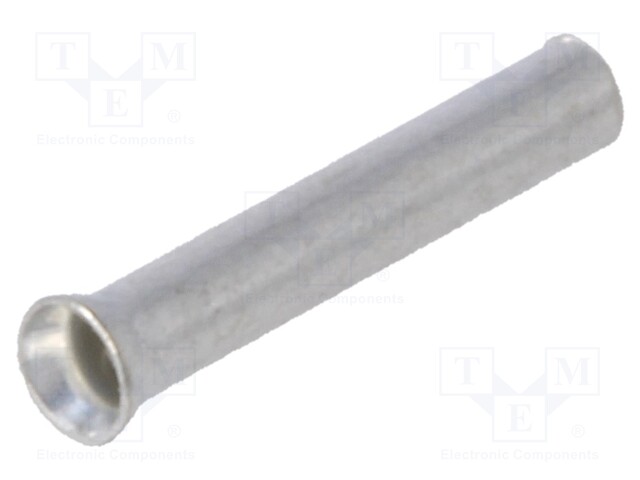 Bootlace ferrule; non-insulated; copper; 0.5mm2; 8mm; tinned