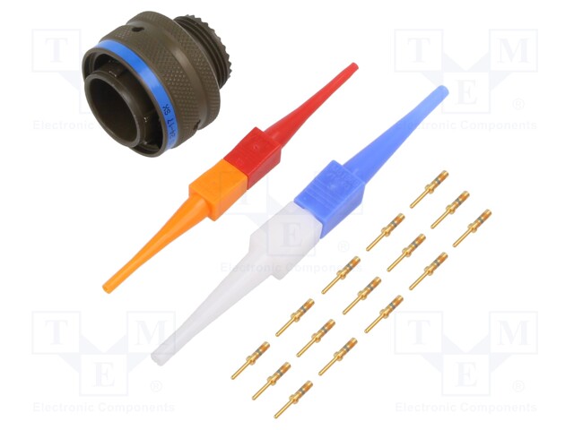 Connector: circular; D38999 series I; plug; male; PIN: 15(1+14)