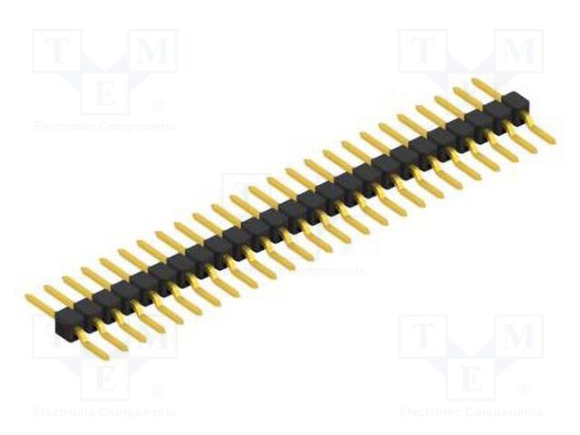 Connector: pin strips; pin header; male; PIN: 25; 2.54mm; SMT; 1x25