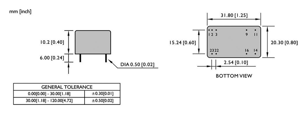 Converter: DC/DC; 8W; Uin: 35÷75VDC; Uout: 5VDC; Uout2: -5VDC; RDD08U