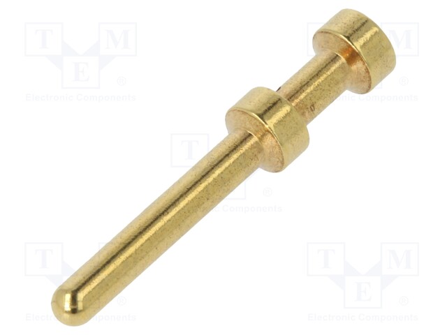 Contact; male; 0.5mm2; 20AWG; gold-plated; crimped; bulk; for cable