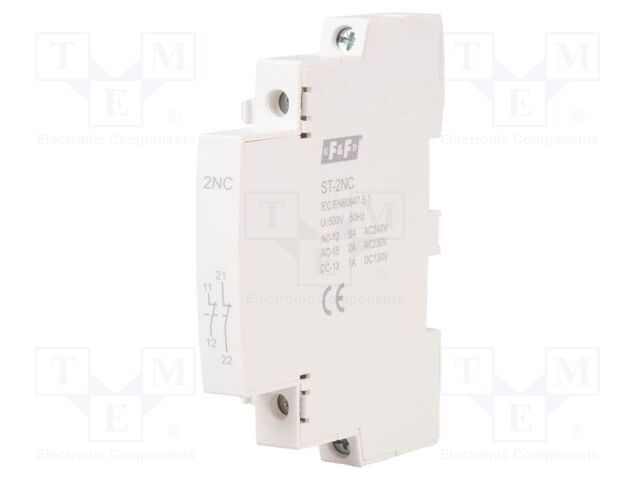 Accessories: auxiliary contacts; 2A; NC x2; IP20; -5÷50°C