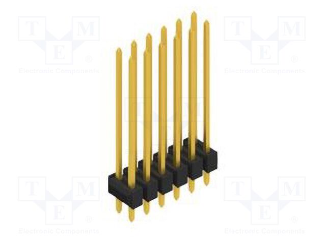 Connector: pin strips; pin header; male; PIN: 12; 2.54mm; THT; 2x6