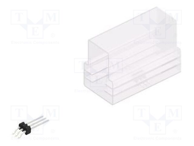 Connector: pin strips; pin header; male; PIN: 3; 1.27mm; SMT; 1x3