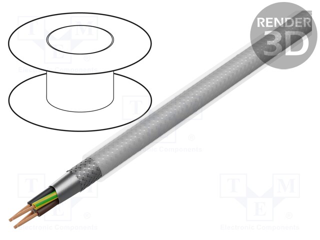 Wire; 2YSLCY-JB,OLFLEX® SERVO; stranded; Cu; 4x2,5mm2; PVC