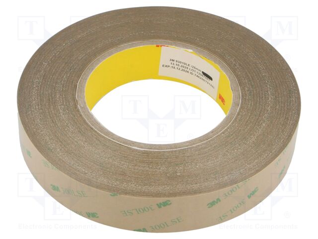 Tape: fixing; W: 25mm; L: 55m; Thk: 0.1mm; double-sided; acrylic