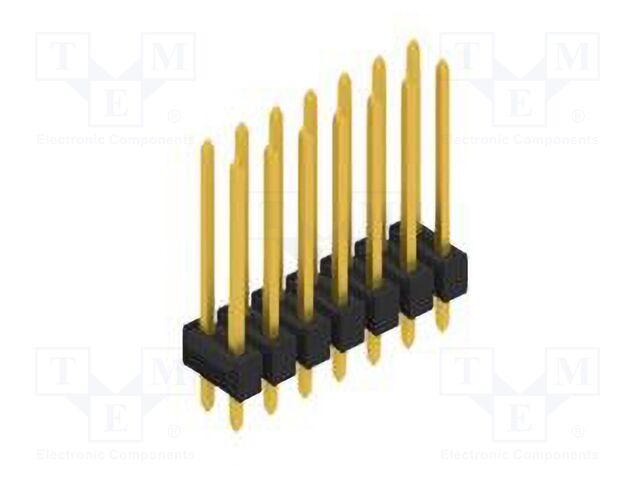 Connector: pin strips; pin header; male; PIN: 14; 2.54mm; THT; 2x7
