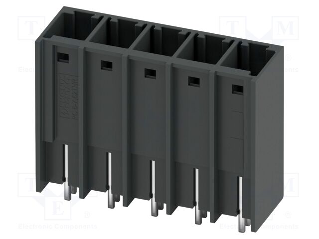 PCB headers, nominal cross section: 6 mm?, color: black, nom