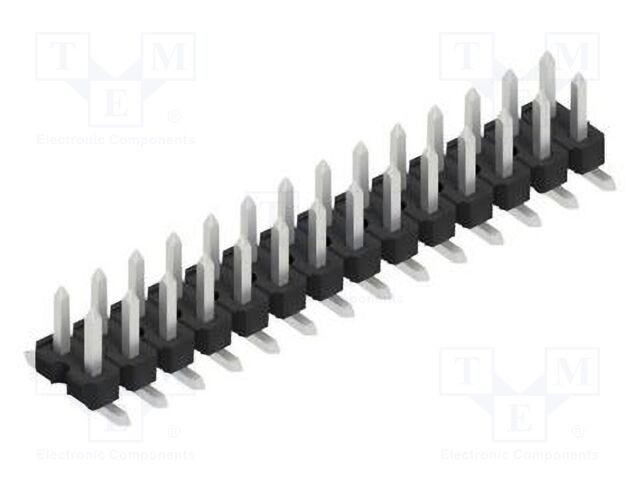Connector: pin strips; pin header; male; PIN: 28; 2.54mm; SMT; 2x14