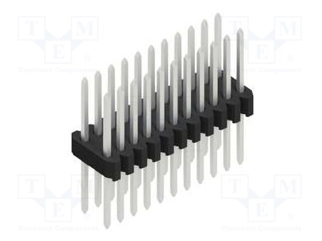 Connector: pin strips; pin header; male; PIN: 22; 1.27mm; THT; 2x11