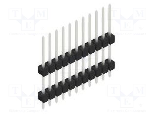 Connector: pin strips; pin header; male; PIN: 11; 2.54mm; THT; 1x11