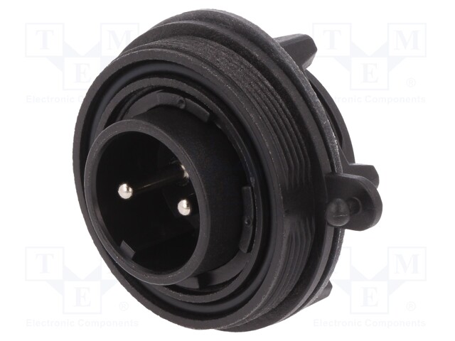 Connector: circular; socket; male; PIN: 2; Buccaneer Standard; IP68