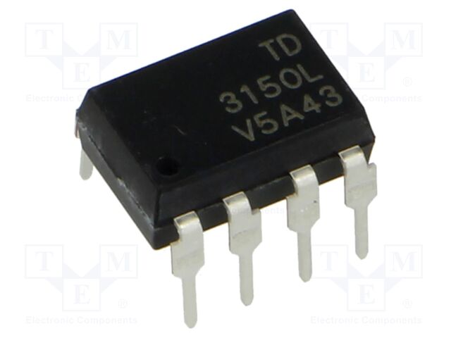 Optocoupler; THT; OUT: totem pole; 5kV; DIP8; Colour: black