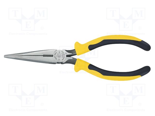 Pliers; side,cutting,half-rounded nose; Pliers len: 186mm