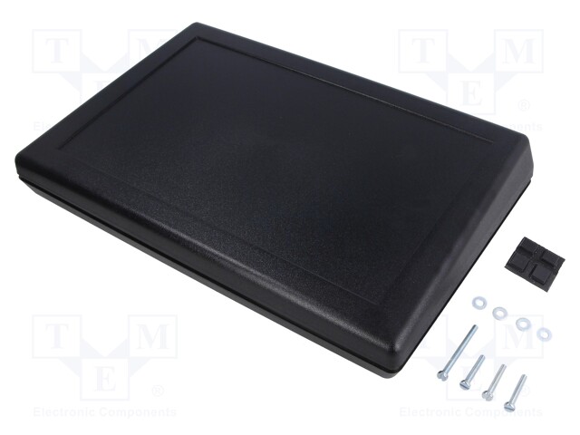 Enclosure: desktop; PRO96; X: 320mm; Y: 210mm; Z: 62mm; ABS; black