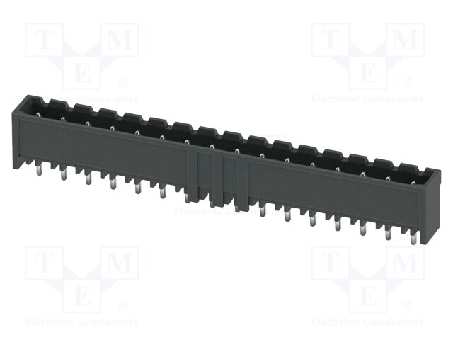 PCB headers, nominal cross section: 2.5 mm2, color: black, n