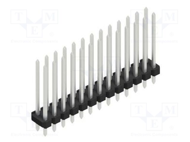 Connector: pin strips; pin header; male; PIN: 26; 2.54mm; THT; 2x13