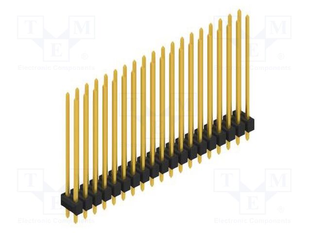 Connector: pin strips; pin header; male; PIN: 38; 2.54mm; THT; 2x19