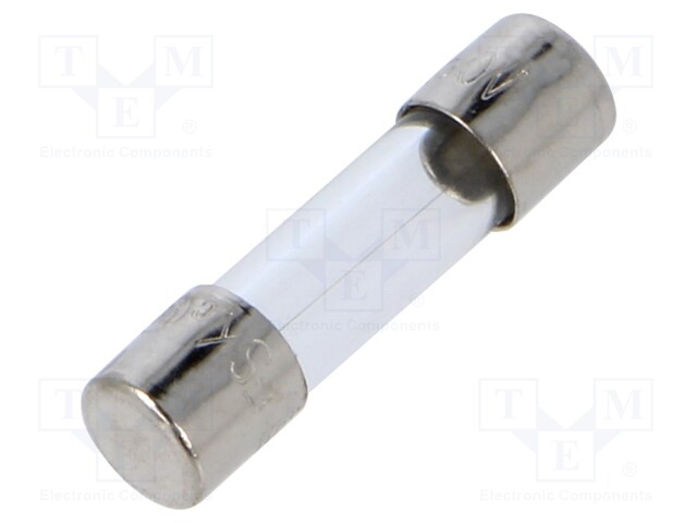 Fuse: fuse; quick blow; 0.75A; 250VAC; cylindrical,glass; 5.2x20mm